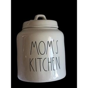 RAE DUNN MOM'S KITCHEN Chubby Large Canister Cookie Jar NEW Magenta k
